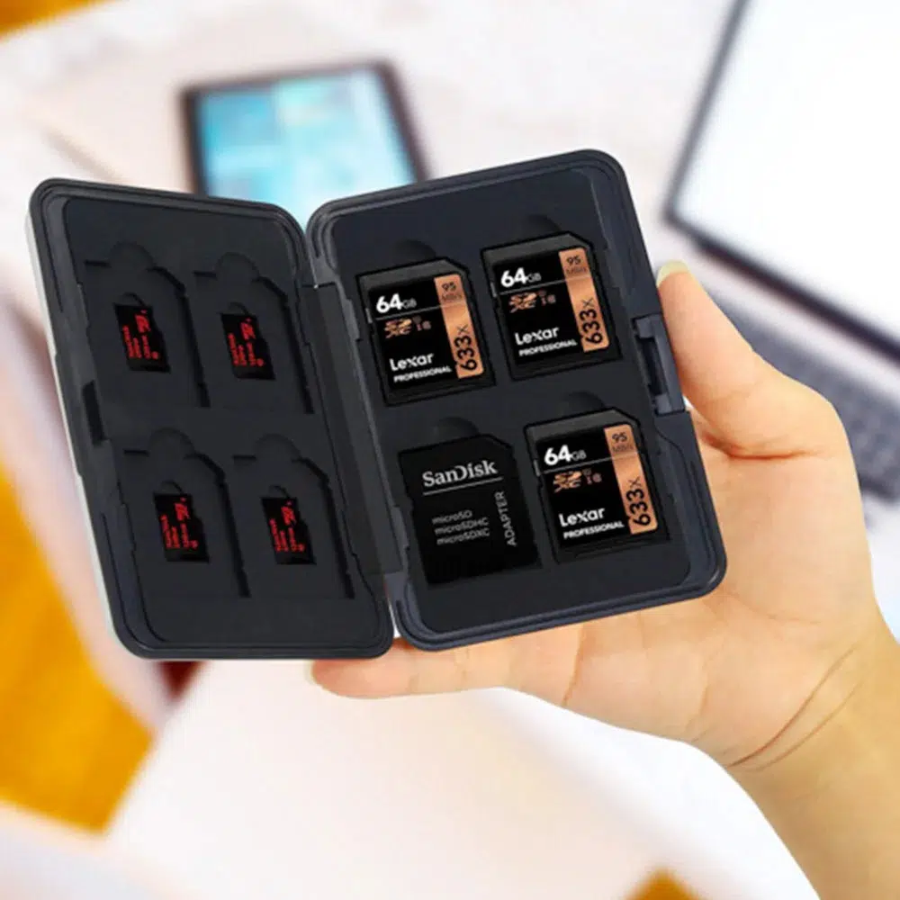 16 Slot Waterproof Aluminium SD Card Storage Case - Image 6