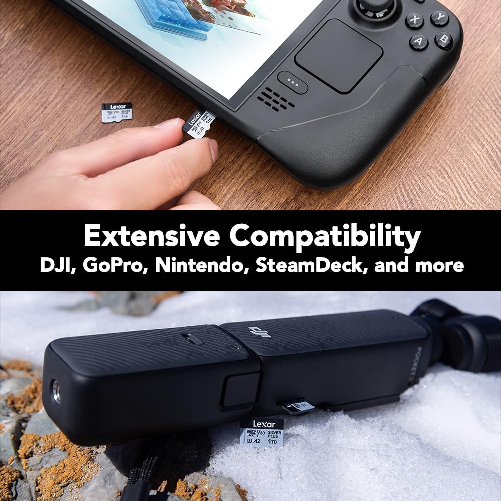 Lexar Professional Silver Plus 1TB microSDXC UHS-I V30 (205MB/s) - DJI Recommended Memory Card - Image 5
