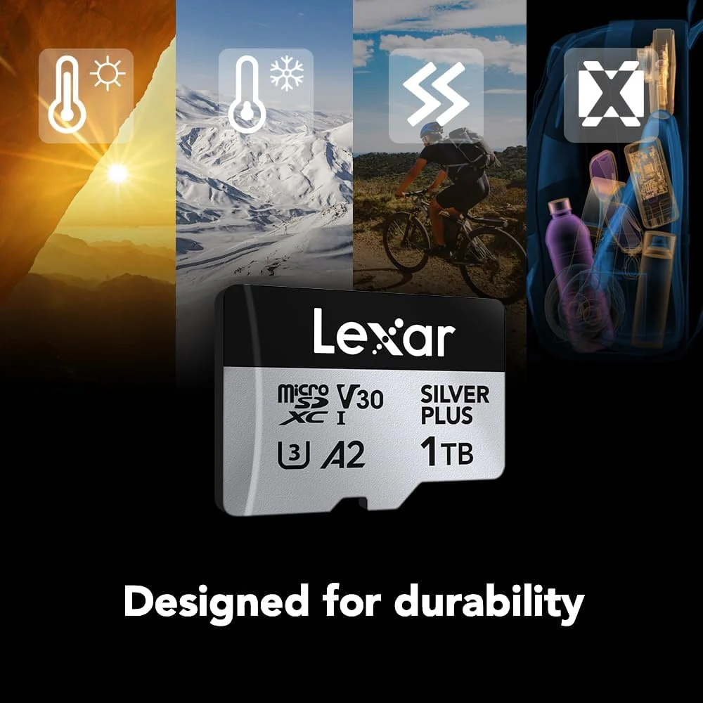 Lexar Professional Silver Plus 1TB microSDXC UHS-I V30 (205MB/s) - DJI Recommended Memory Card - Image 6