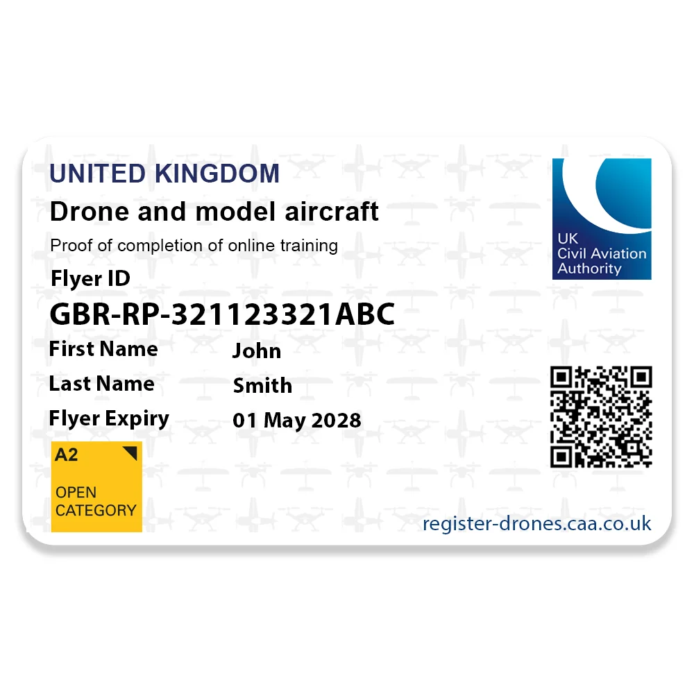 CAA Drone Flyer ID Card - Image 2