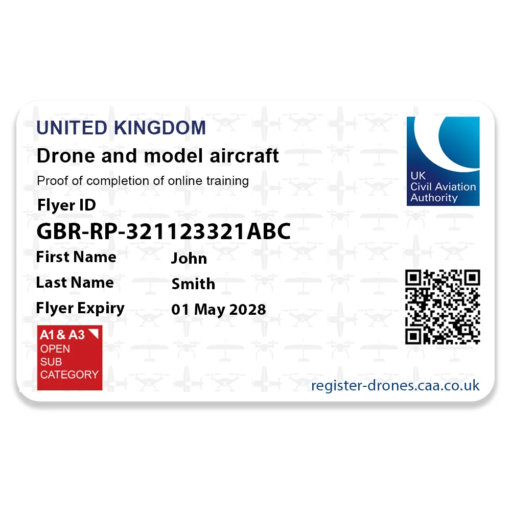 CAA Drone Flyer ID Card - Image 3