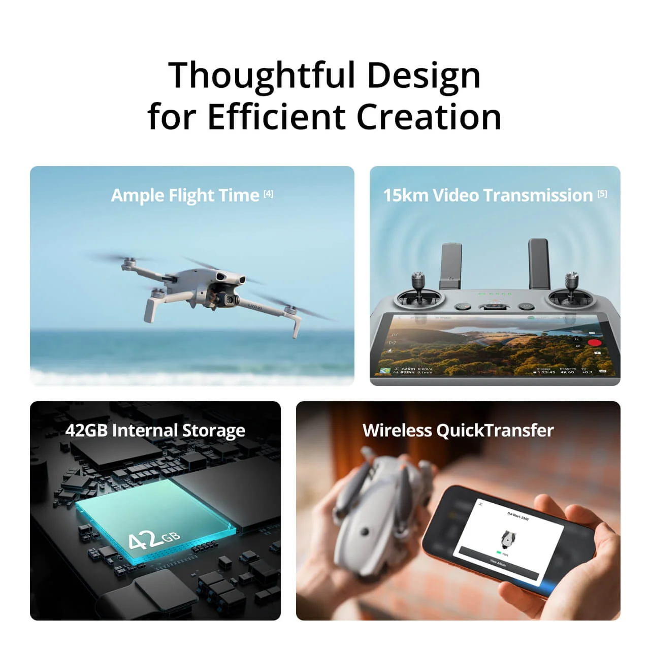 DJI Lito X1 Drone Fly More Combo Plus with RC 2 Controller - Image 7