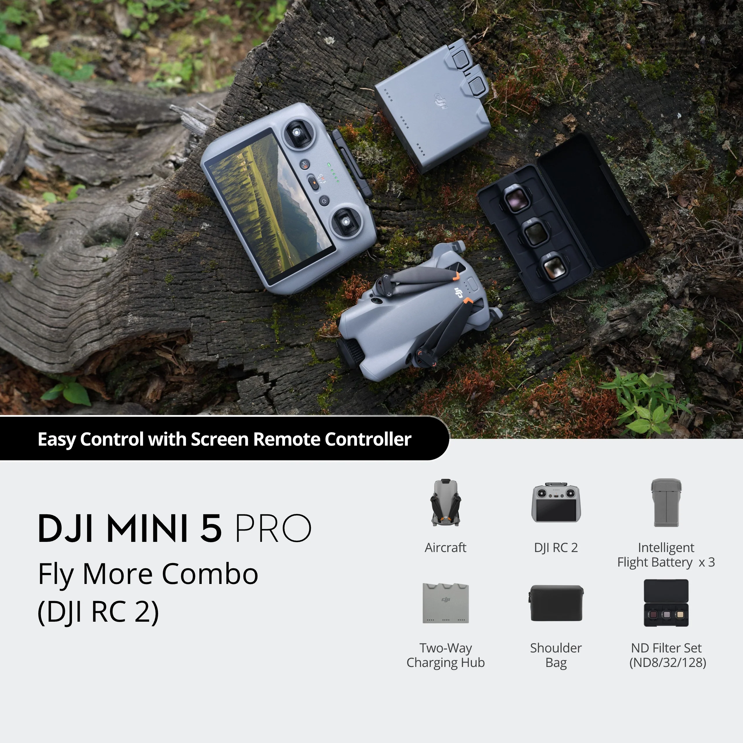 DJI Mini 5 Pro Drone Fly More Combo With RC 2 Controller - NEW - Image 2