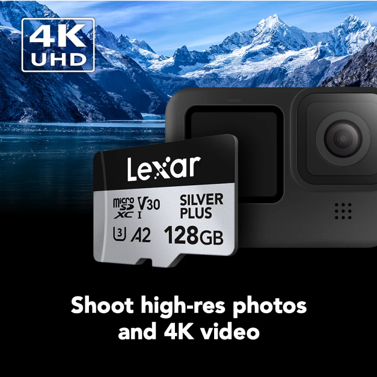 Lexar Professional Silver Plus 128GB microSDXC UHS-I V30 (205MB/s) - DJI Recommended Memory Card - Image 4