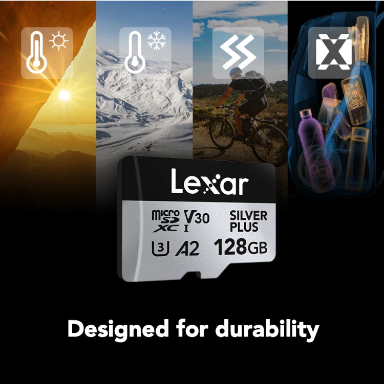 Lexar Professional Silver Plus 128GB microSDXC UHS-I V30 (205MB/s) - DJI Recommended Memory Card - Image 5