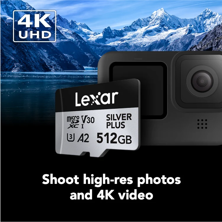 Lexar Professional Silver Plus 512GB microSDXC UHS-I V30 (205MB/s) - DJI Recommended Memory Card - Image 4