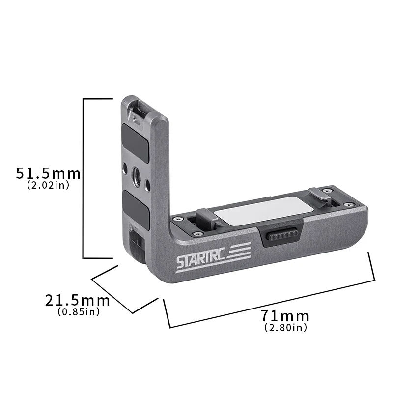 STARTRC L-Shape Vertical-Horizontal Mount for DJI Action 5 Pro/ Action 4/ Action 3 - Image 9
