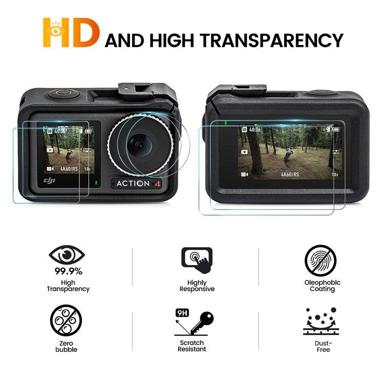 Glass Protectors For DJI Osmo Action 4 (2 Pack) - Image 8
